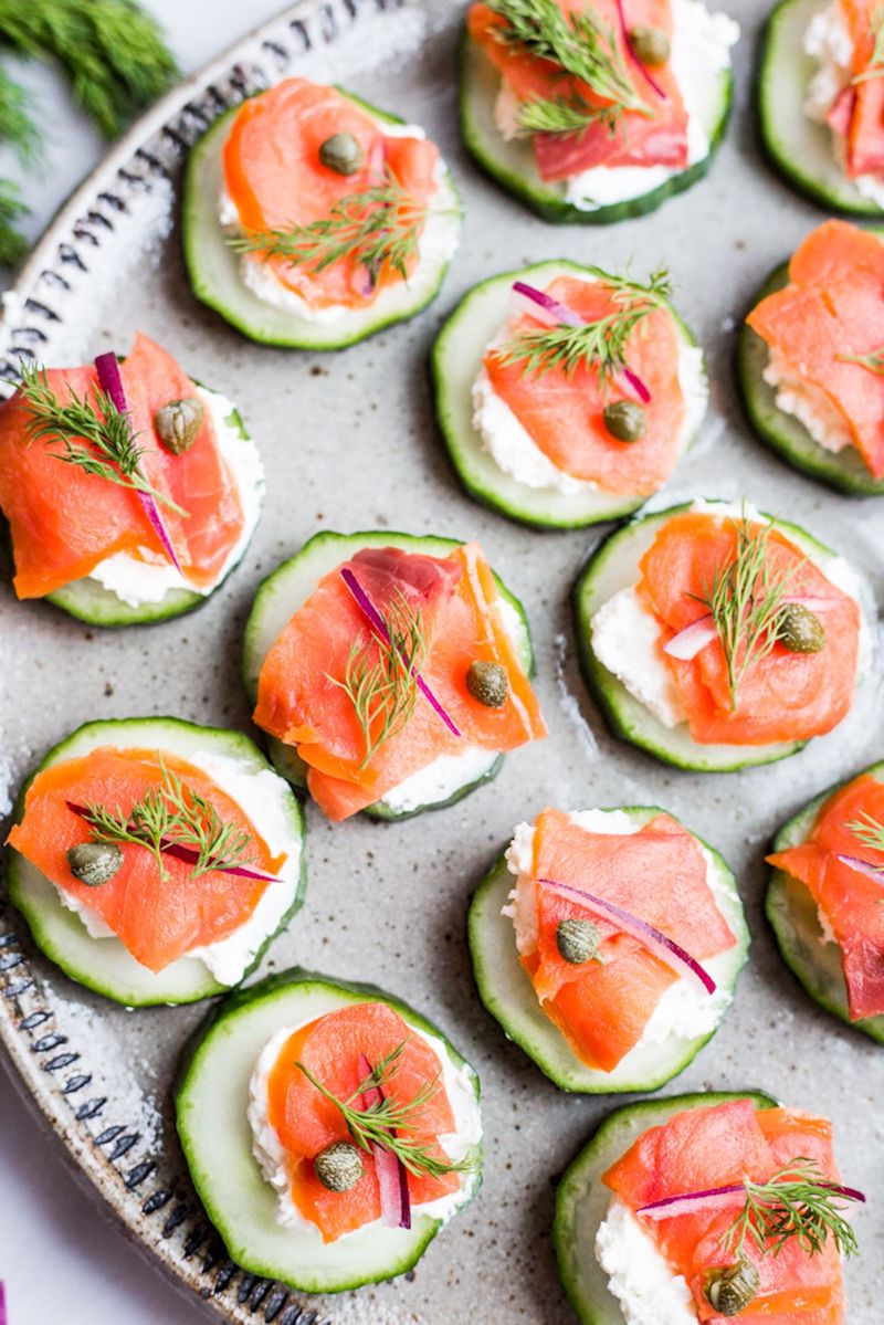 Smoked Salmon and Cucumber Bites
