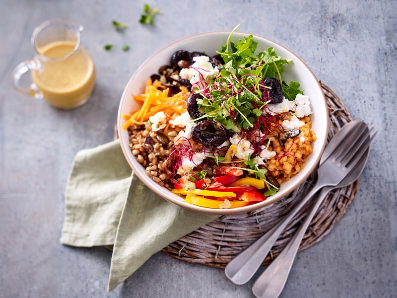 Mix Prunes Into a Hearty Grain Salad