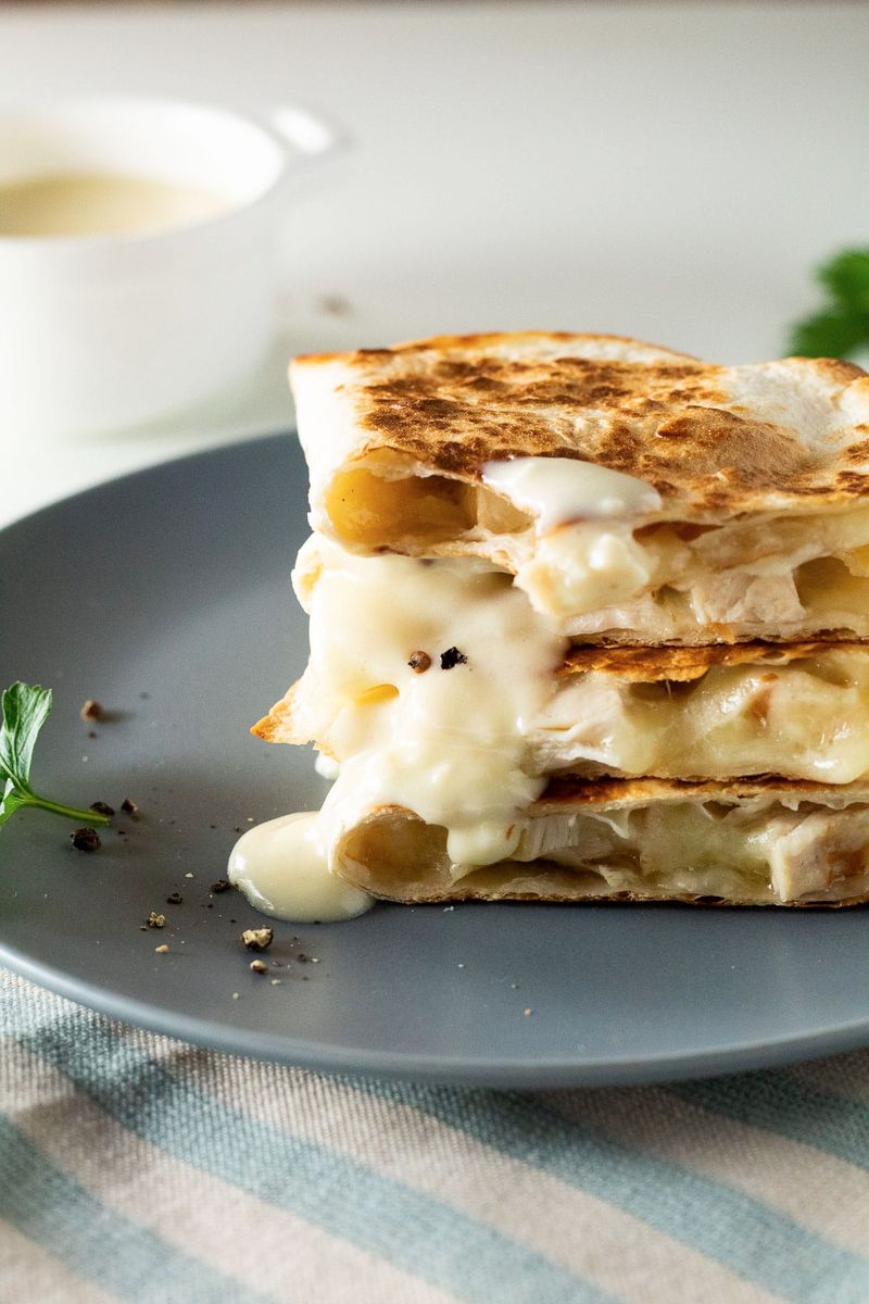 Alfredo Chicken Quesadillas