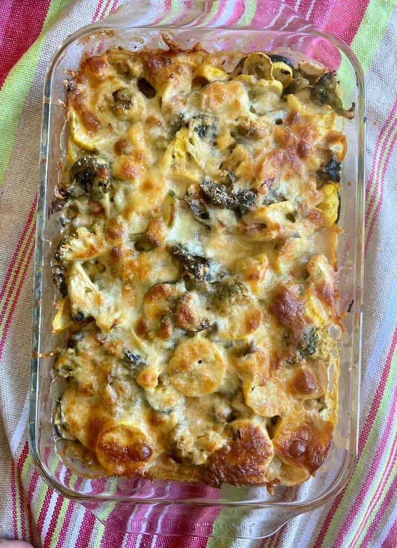 Alfredo Vegetable Bake