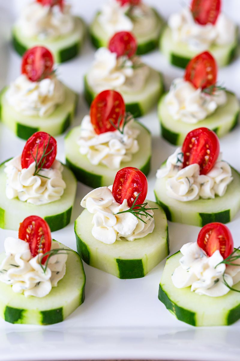 Cucumber Cream Cheese Bites