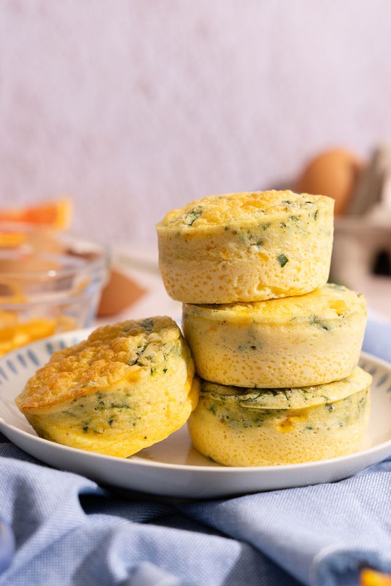 Baked Egg Muffins with Cheese and Vegetables