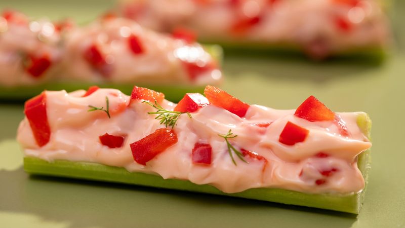 Stuffed Celery with Pimento Cheese