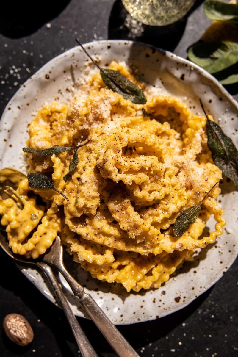 Pumpkin Pasta with Brown Butter and Sage