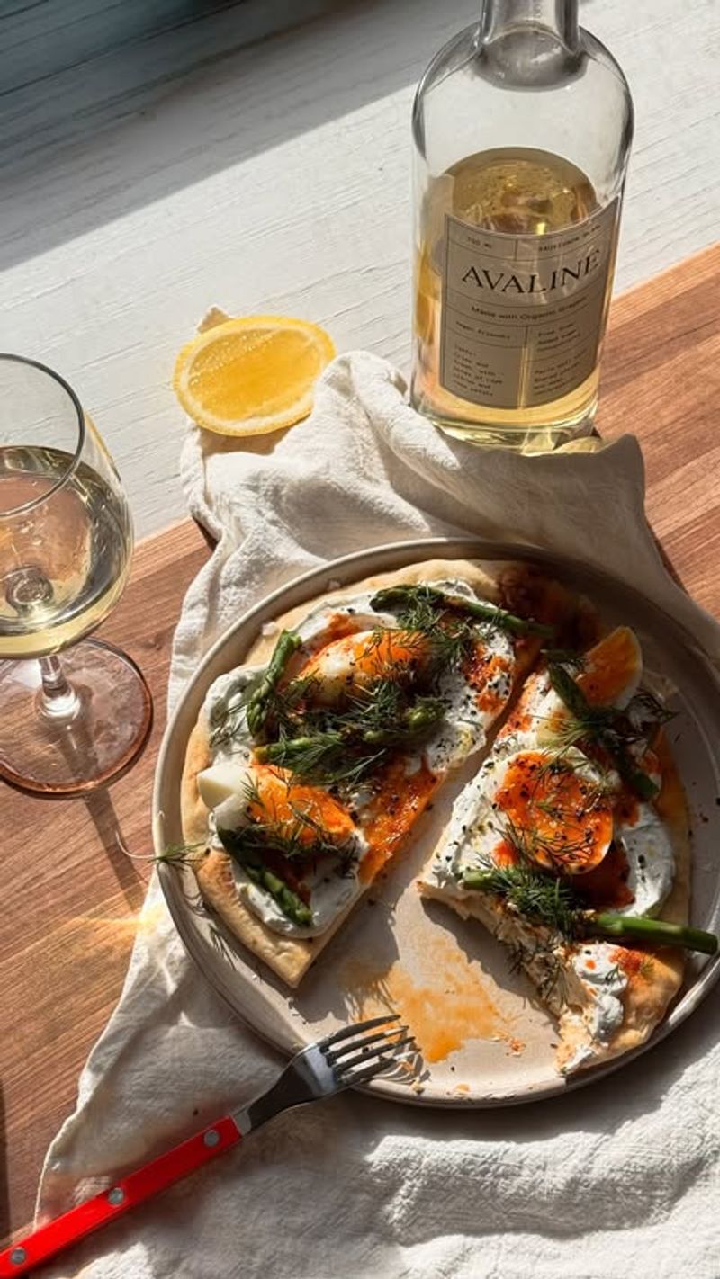 Asparagus and Egg Flatbread