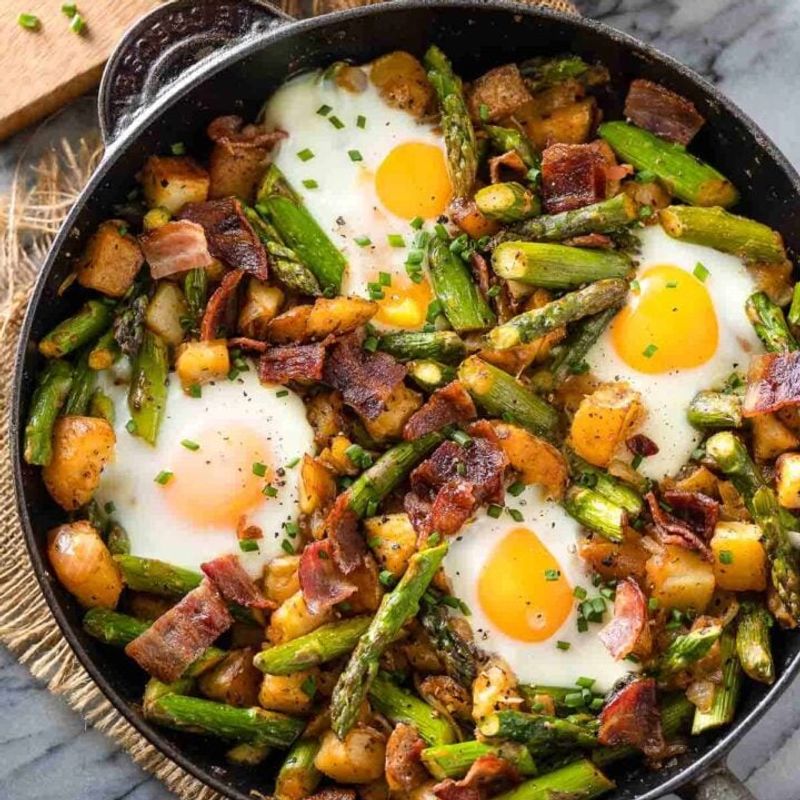 Asparagus and Potato Hash
