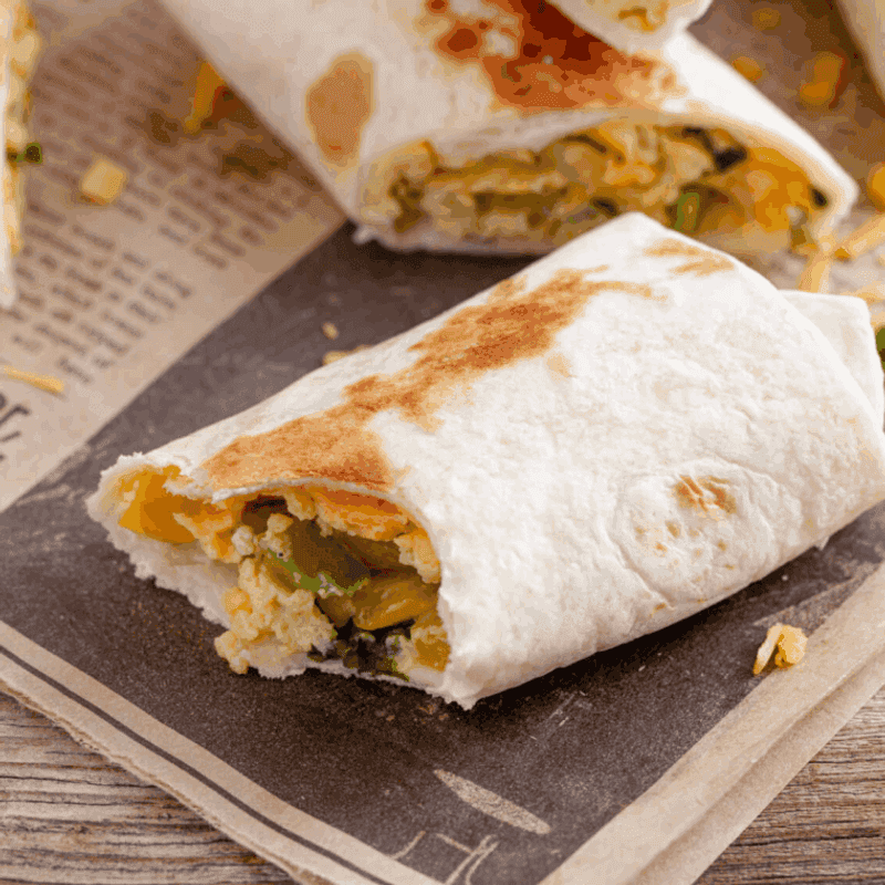 Sonic Breakfast Burrito (No Sausage, Extra Veggies)