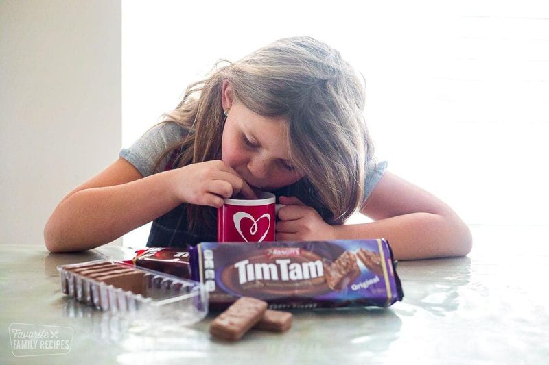 Tim Tam Slam with Coffee