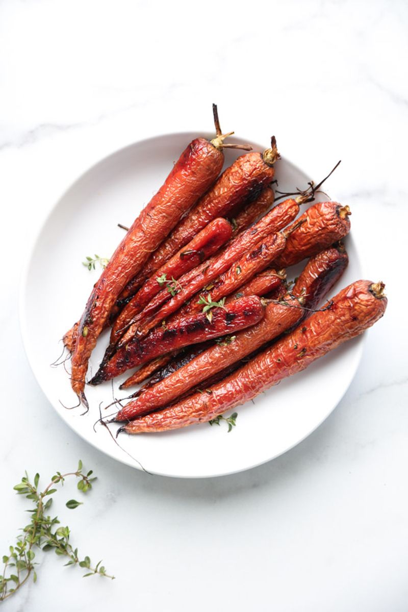 Roasted Carrots with Honey and Thyme