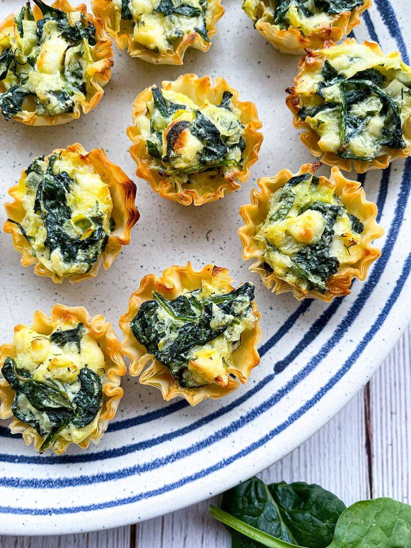 Mini Quiches with Spinach and Feta