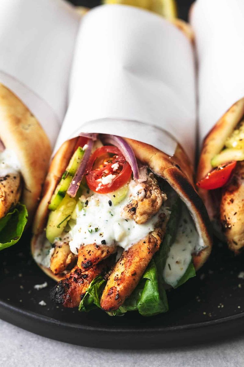 Greek Chicken Pita Wrap