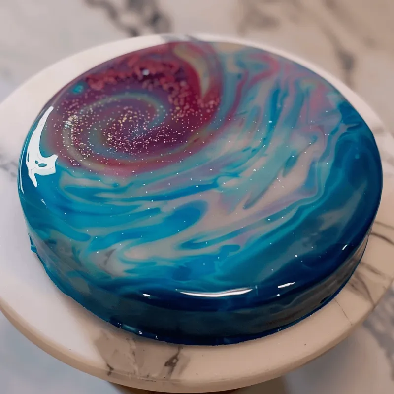 Mirror Glaze Cake