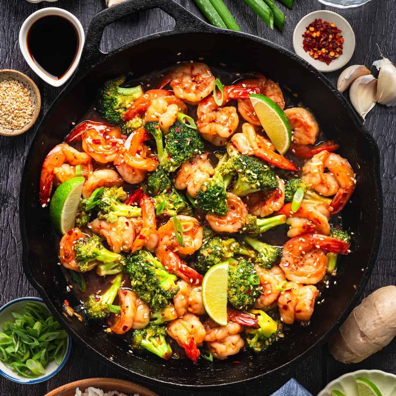 Honey Garlic Shrimp Stir-Fry