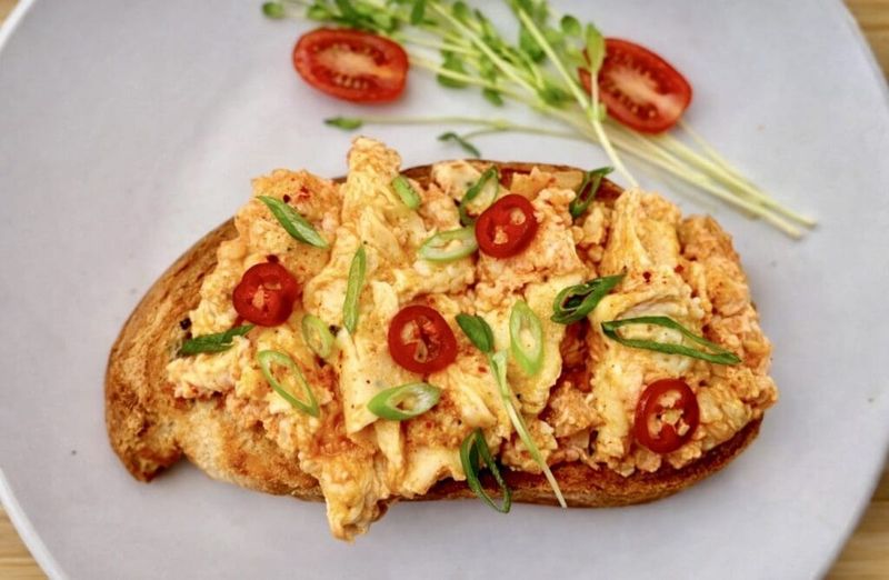 Fermented Veggie Scramble With Kimchi