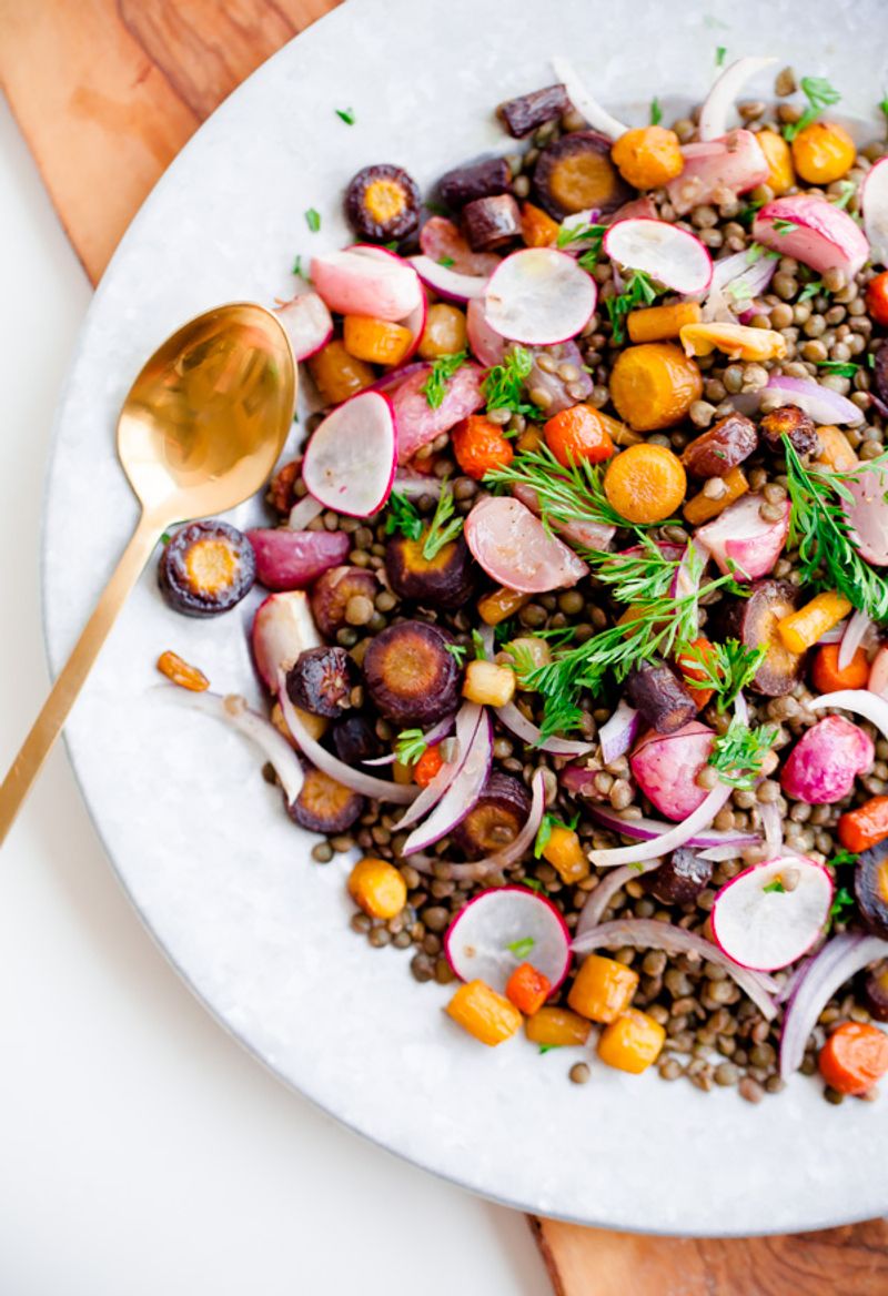 Lentil Salad with Roasted Veggies