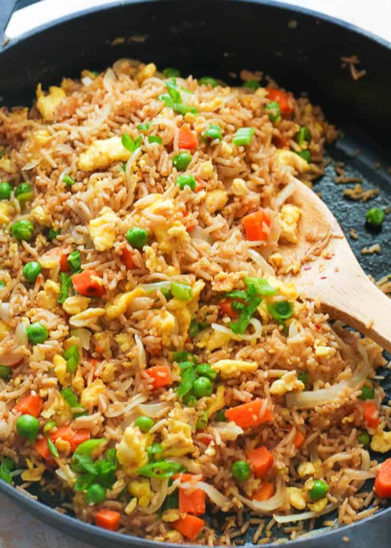 Egg Fried Rice With Vegetables