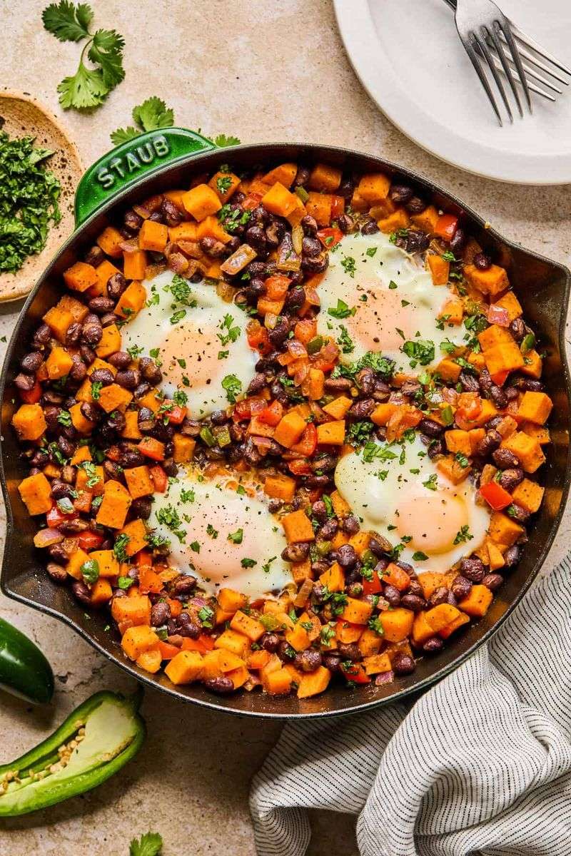 Bean and Sweet Potato Hash