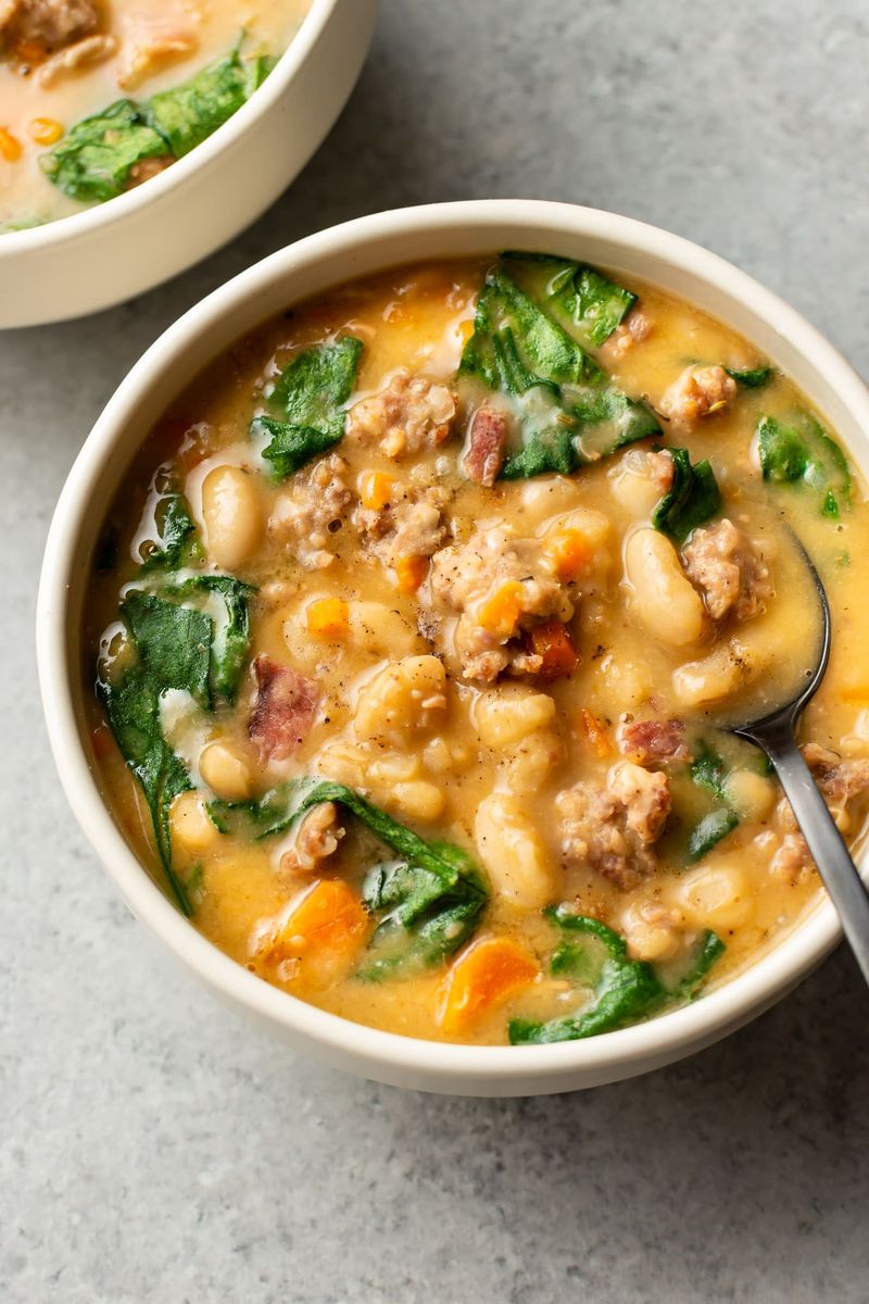 Spicy Sausage and White Bean Stew