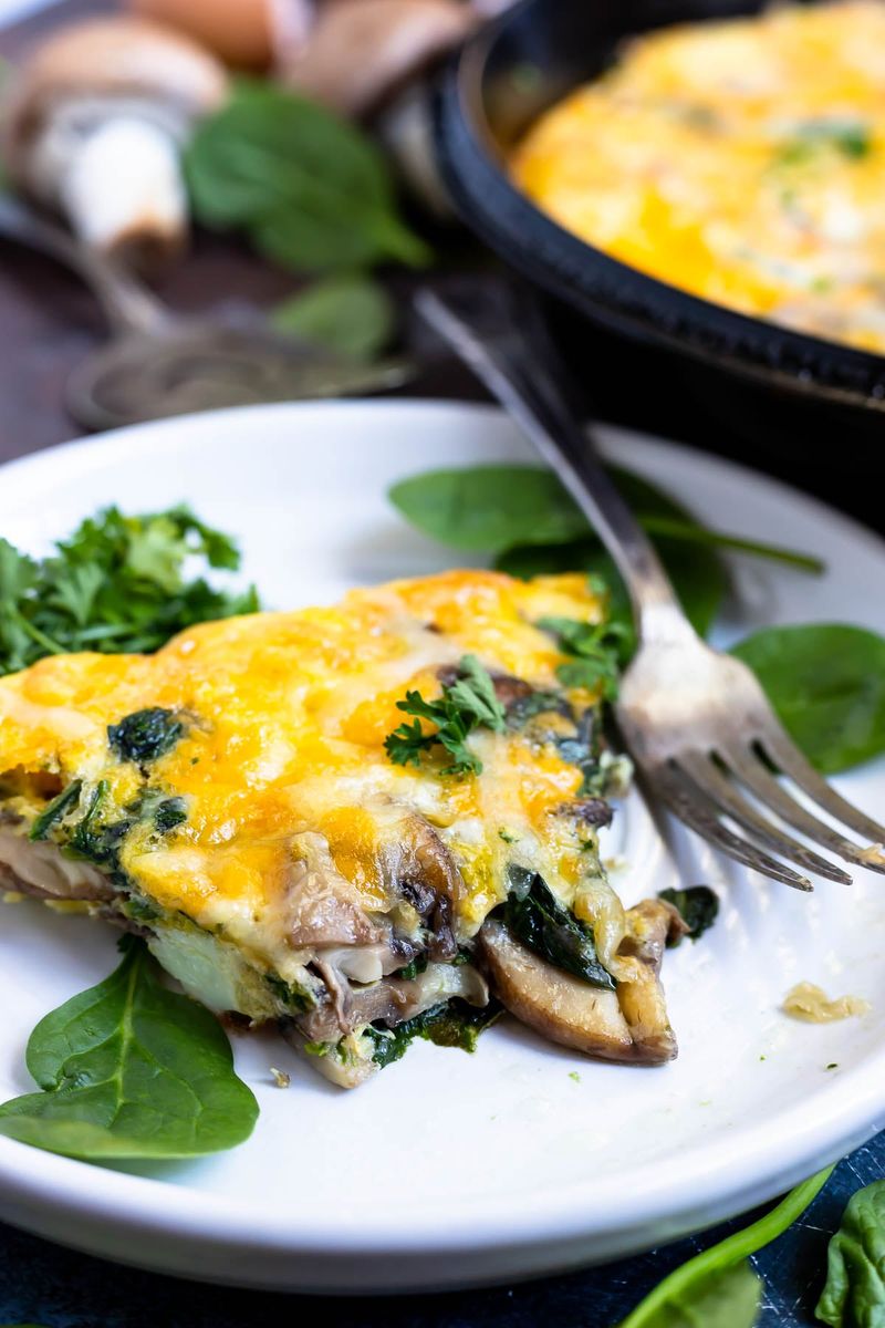Spinach And Mushroom Frittata