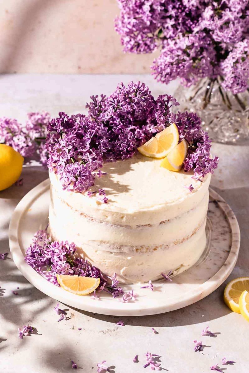 Lilac Sugar Cake