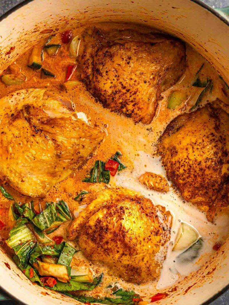 Coconut Curry Chicken Thighs