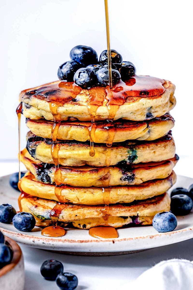 Fold Berries Into Pancake Batter