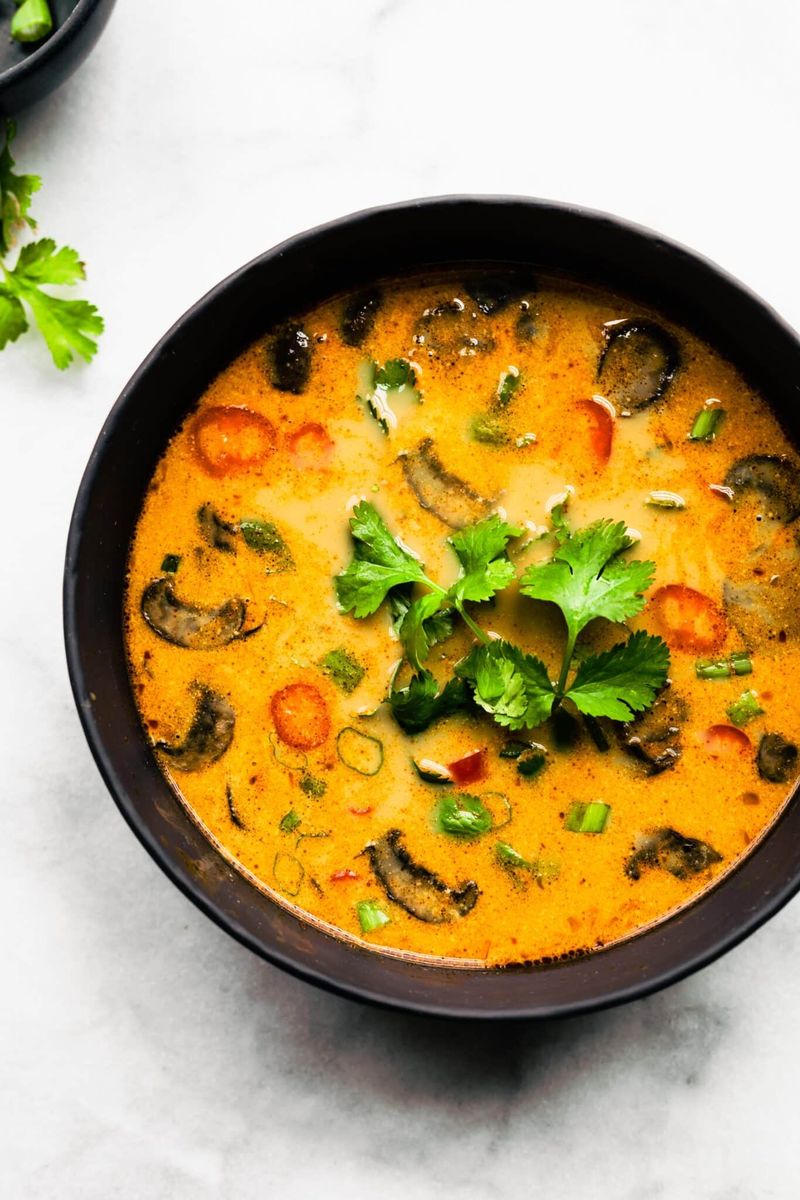 Thai Coconut Curry Vegetable Soup