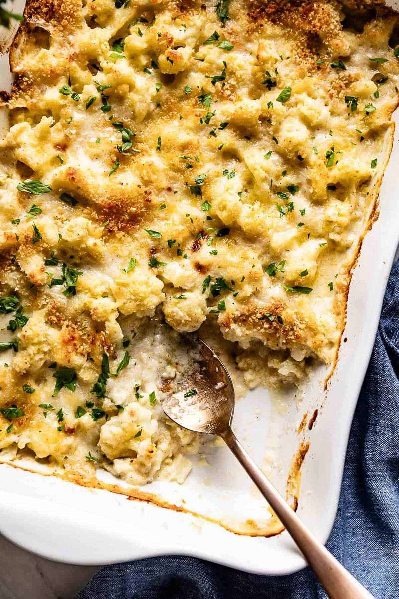 Cheesy Cauliflower Gratin