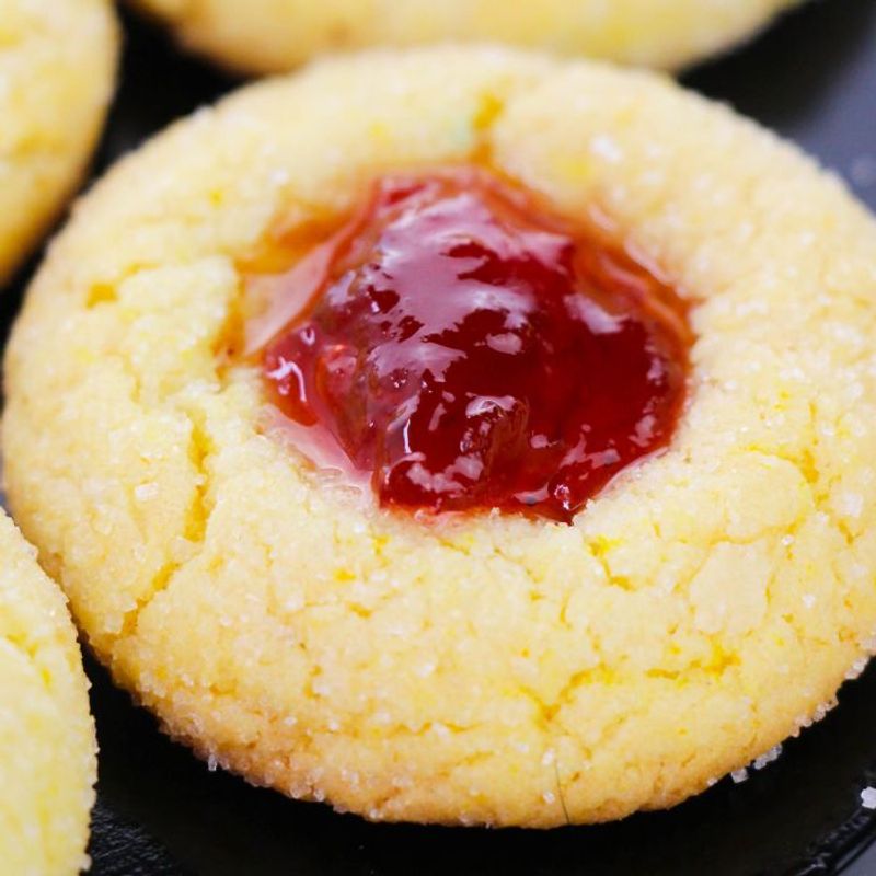 Cake Mix Thumbprint Cookies
