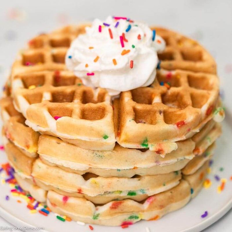 Cake Mix Waffles