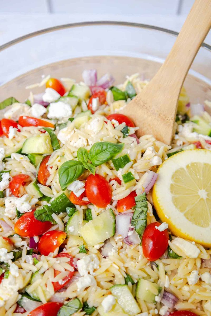 Lemon Herb Orzo Salad