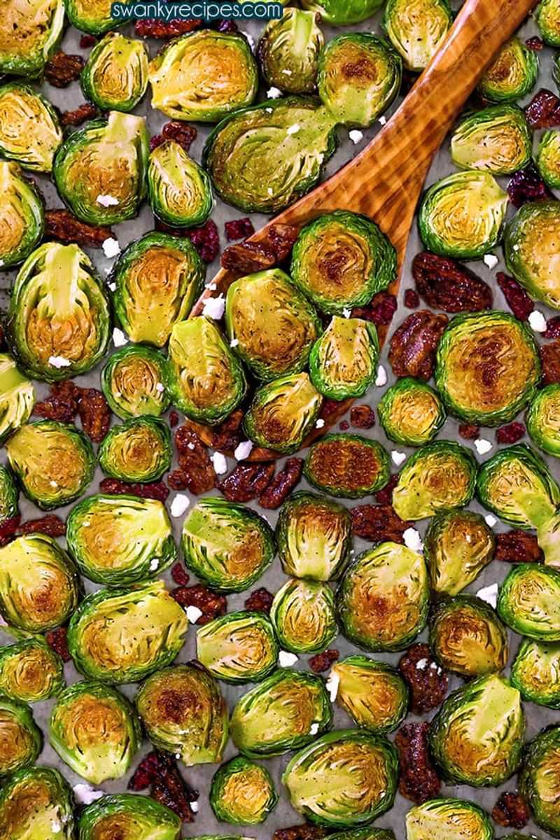 Garlic Butter Roasted Brussels Sprouts