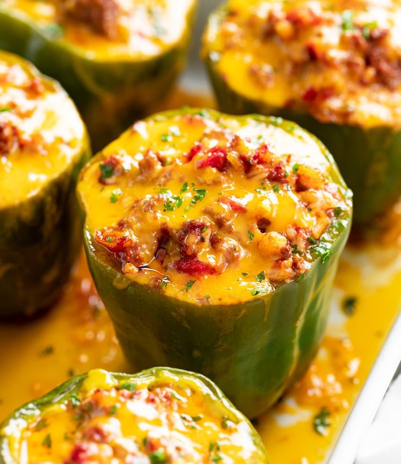 Cheddar-Stuffed Peppers