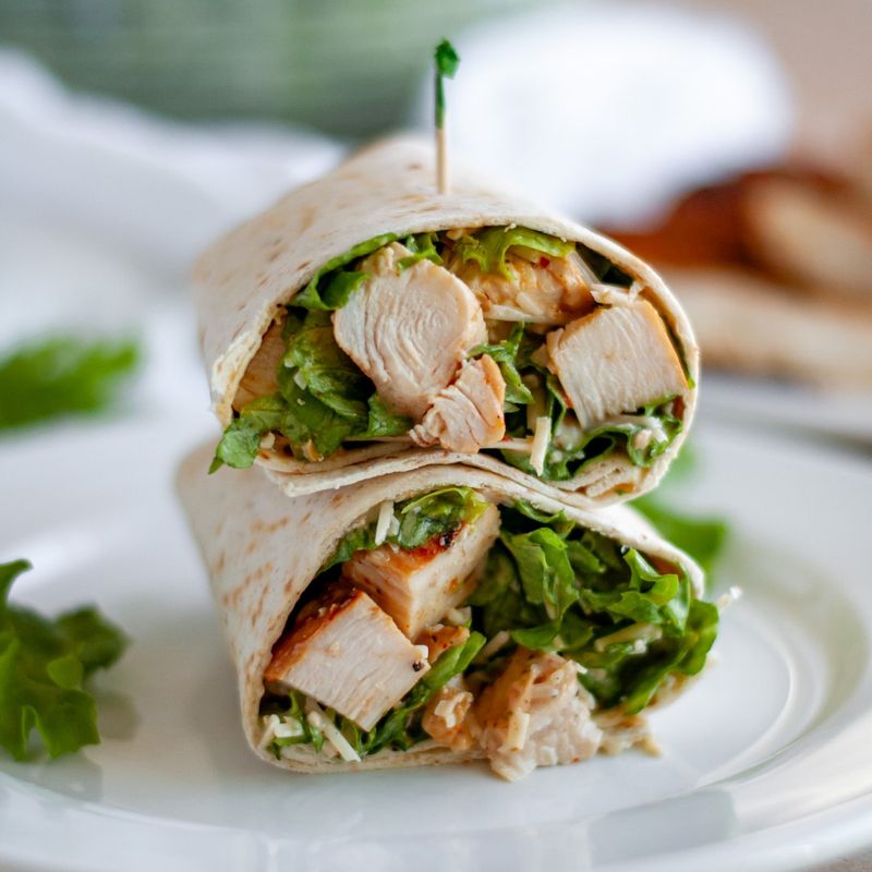 Chicken Caesar Wraps