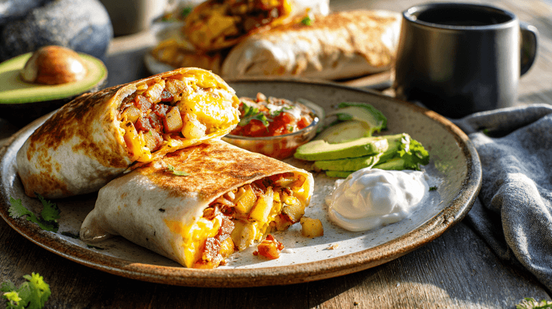 Potato and Egg Breakfast Burrito