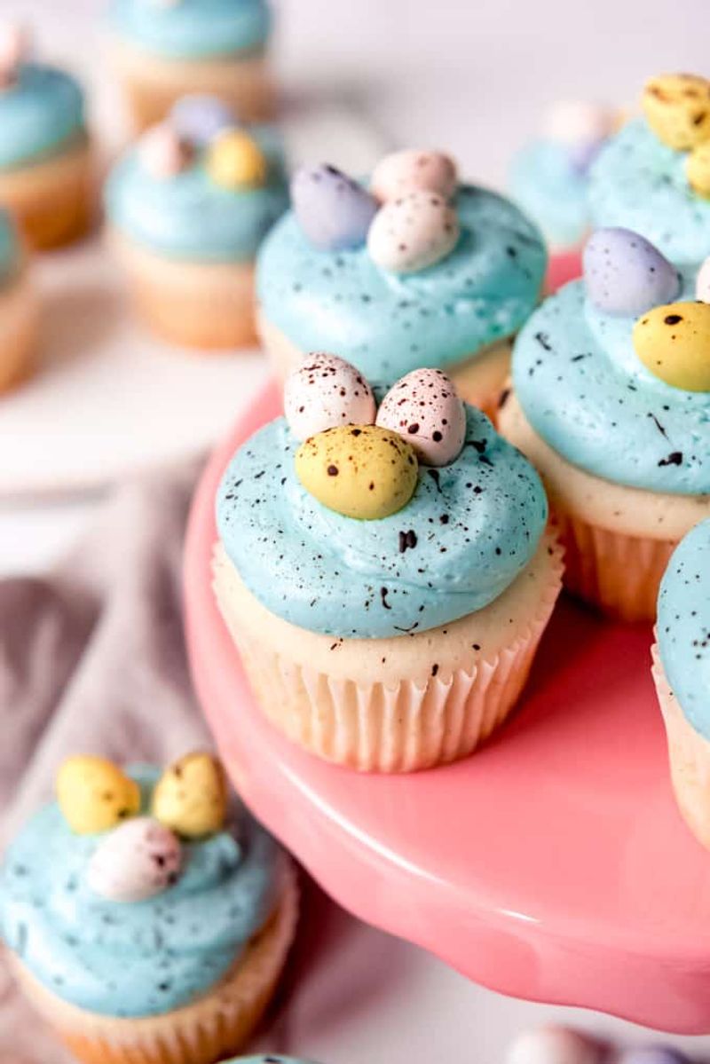 Robin Egg Blue Cupcakes