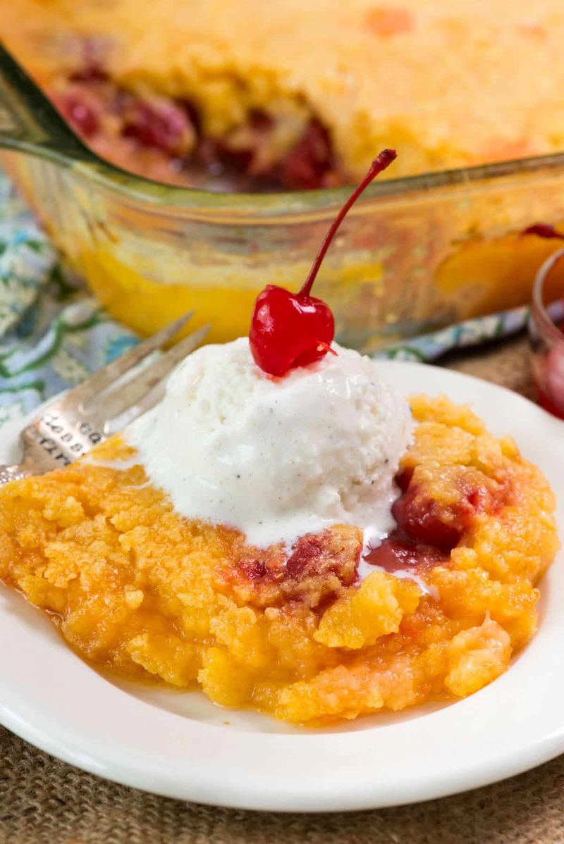Pineapple Upside-Down Dump Cake