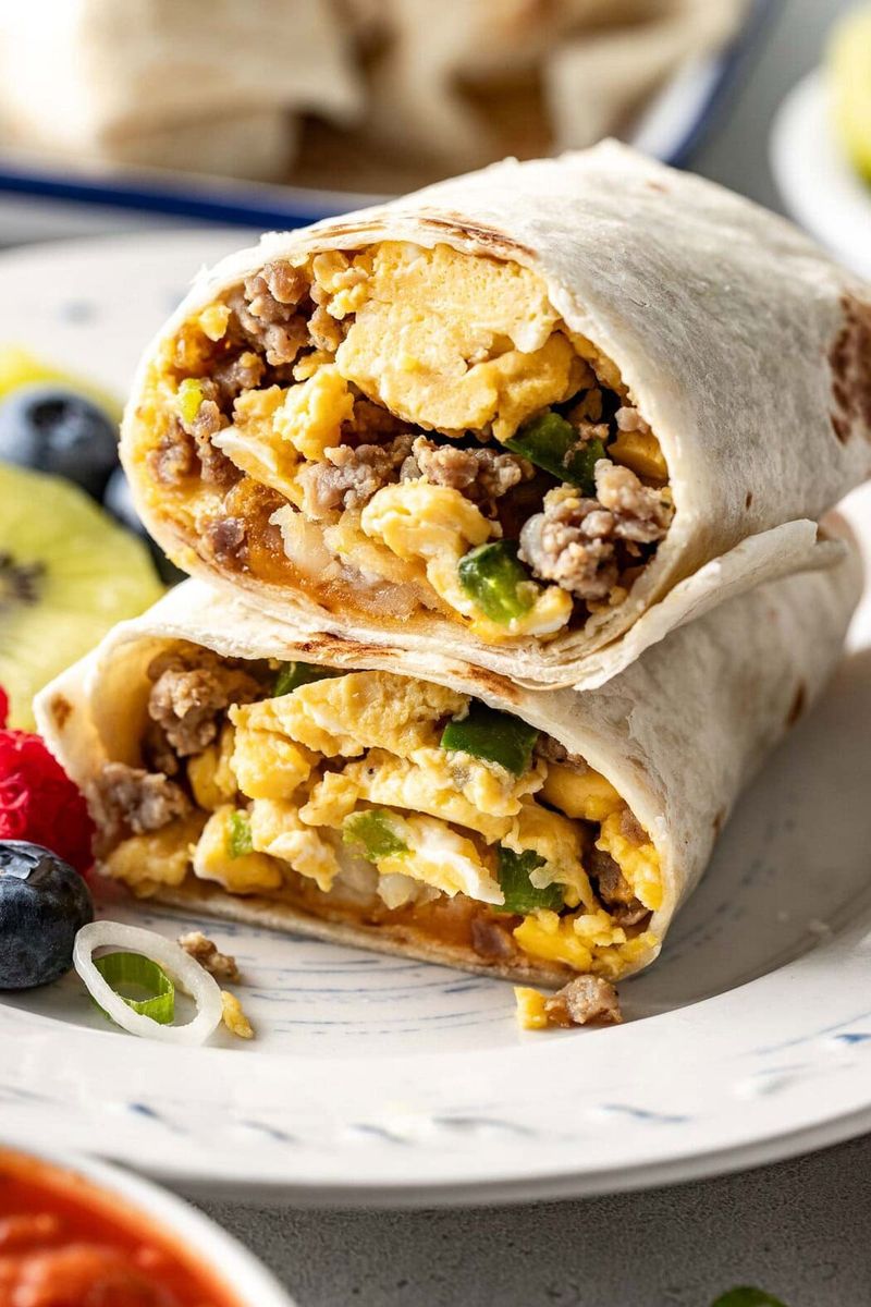 Turkey and Veggie Breakfast Burrito