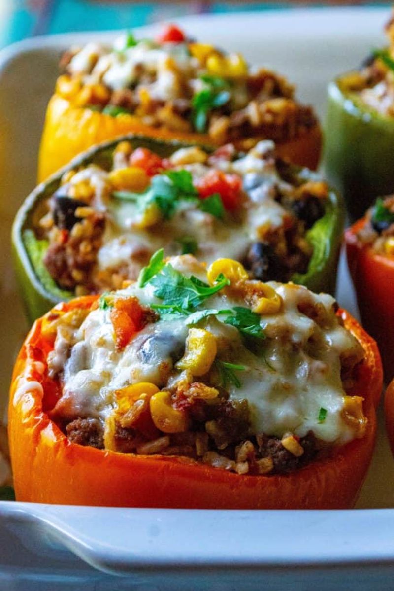 Stuffed Bell Peppers with Rice