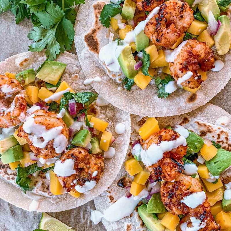 Shrimp Tacos with Mango Salsa