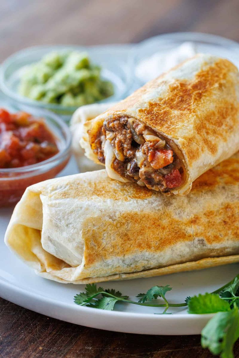 Beef and Cheese Burritos