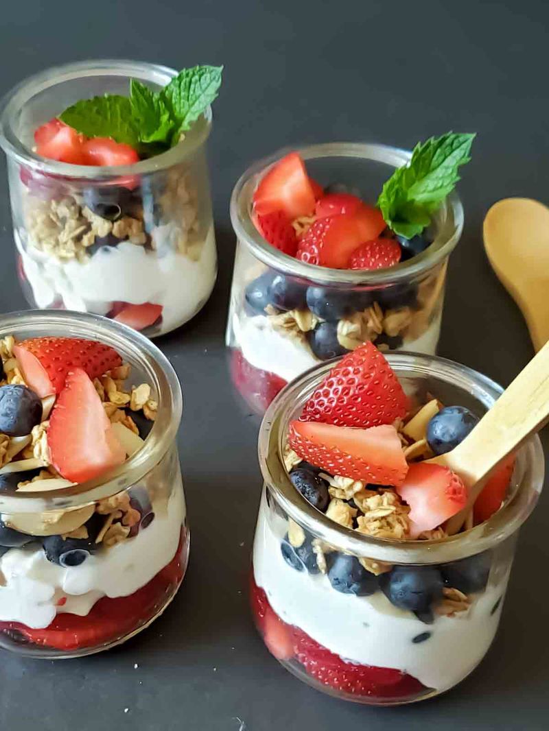 Cottage Cheese and Berry Parfait
