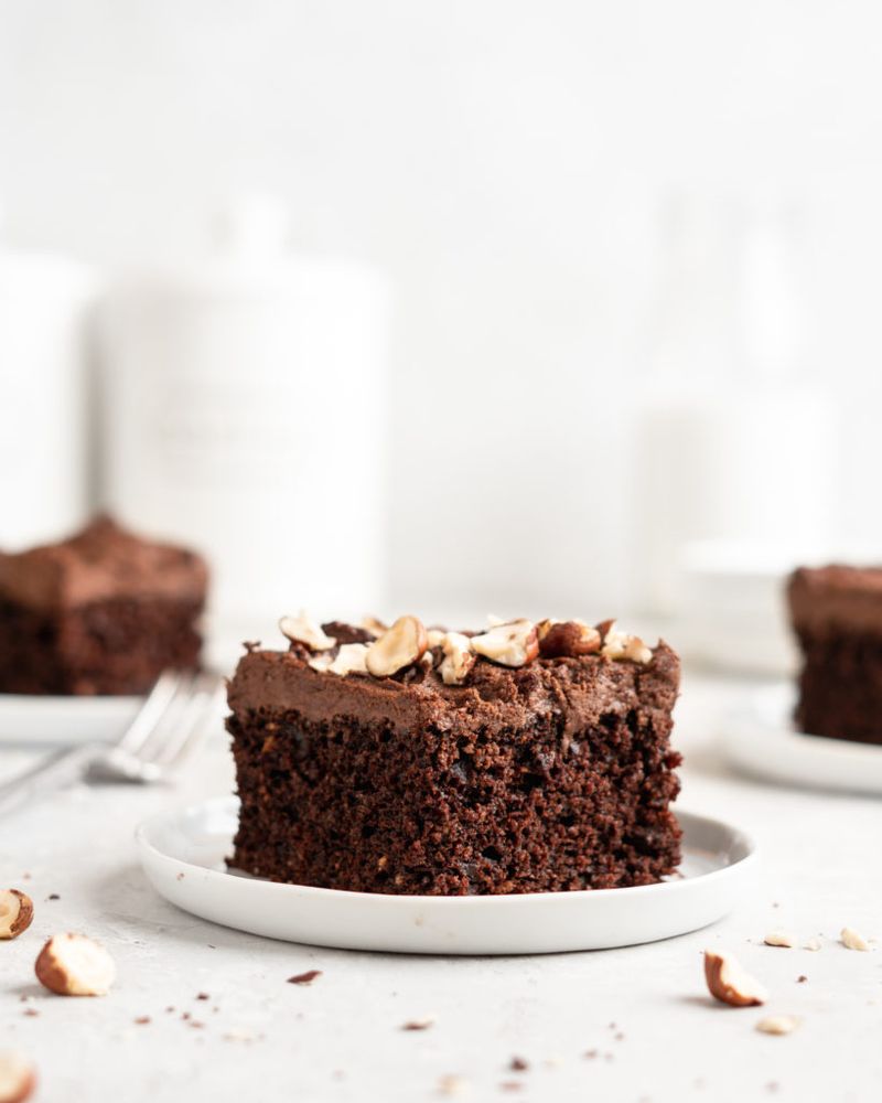 Chocolate Hazelnut Sheet Cake