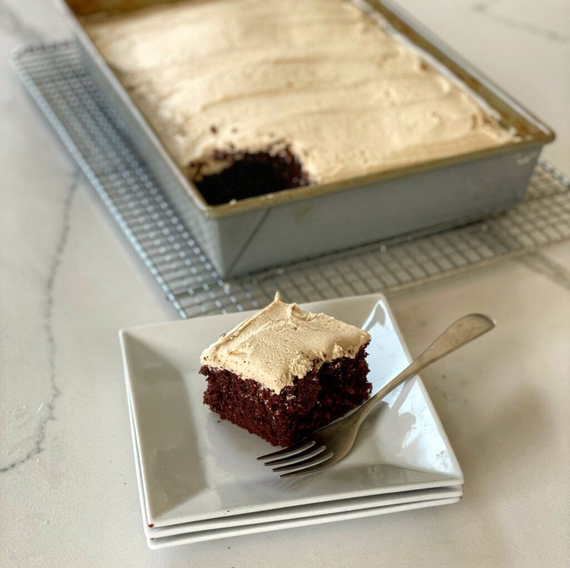 Mocha Chocolate Sheet Cake