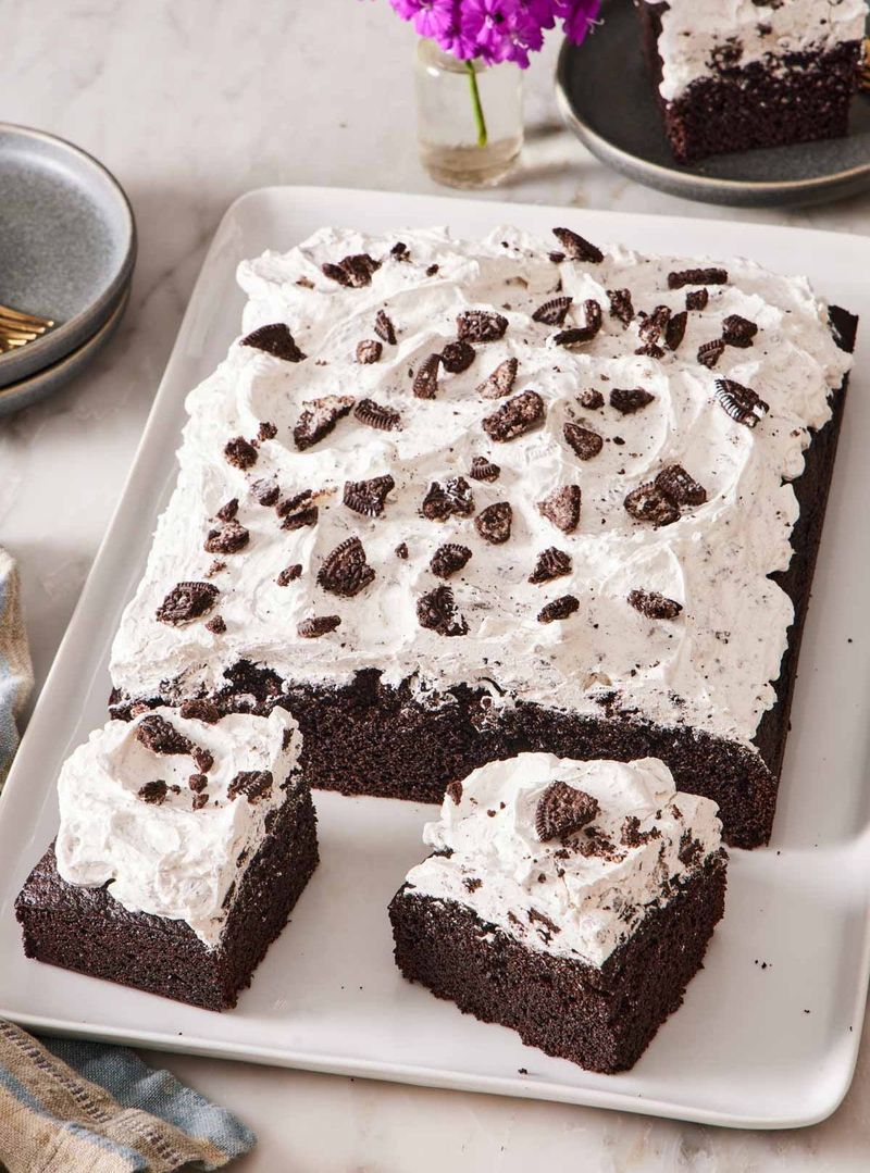 Chocolate Oreo Sheet Cake