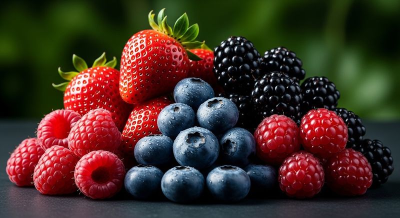 Berries Blueberries Strawberries Raspberries