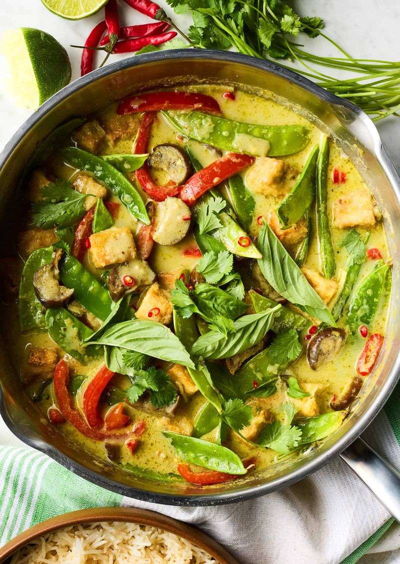 Green Curry Vegetable Stir-Fry