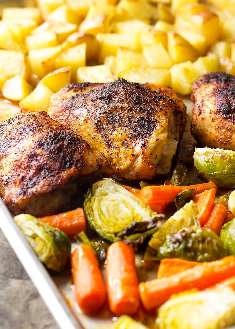Sheet Pan Chicken And Vegetables