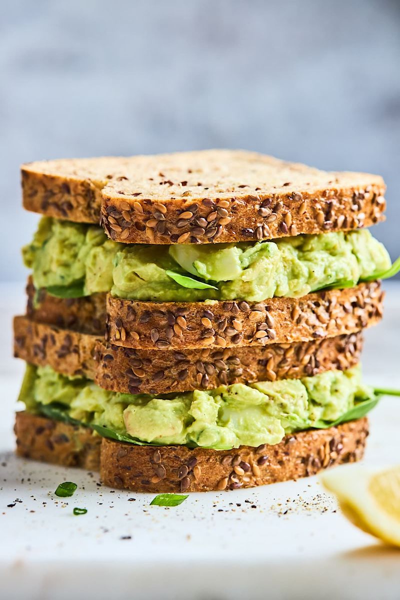 Avocado and Egg Salad Sandwich
