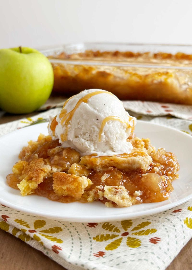 Caramel Apple Slow Cooker Dump Cake